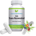Trans-Resveratrol Supplement - Organic Capsules – Vegan Supplements for Women and Men Natural Antioxidant Polyphenols Supplement Anti Aging - 60 Capsules 600mg 30 Day Supply