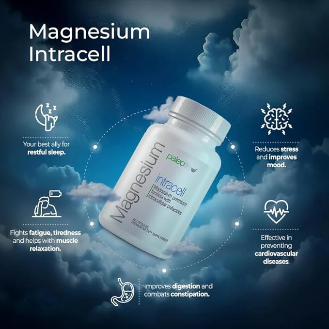 Premium Magnesium INTRACELL - 500 mg - 120 Capsules (2-Pack)