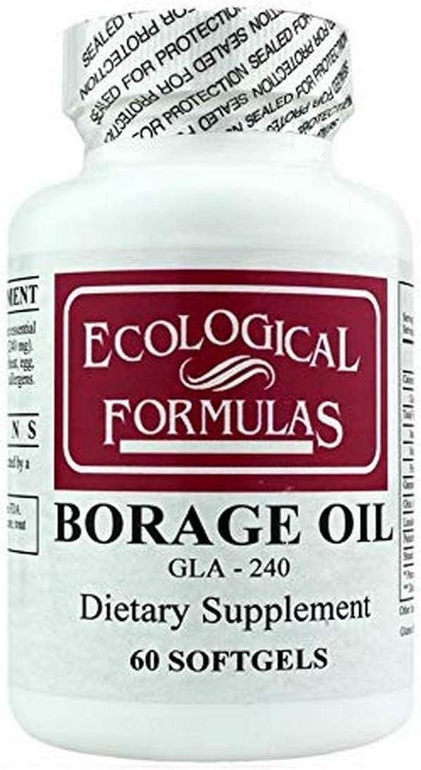 Ecological Formulas Borage Oil Gla-240 White 60 Count