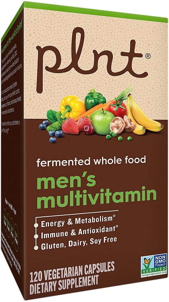 plnt Fermented Whole Food MenaTMs Multivitamin (120 Vegan Capsules)