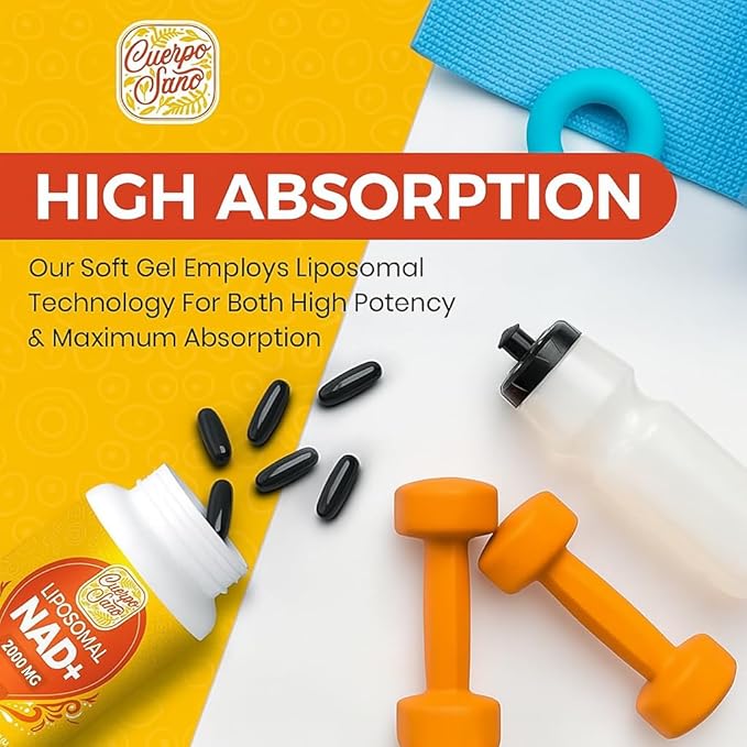2000 MG NAD Supplement Liposomal NAD+ with High Absorption More Efficient Than Nicotinamide Riboside Pure &amp Plus Boosting Supplement Aging Defense Metabolism &amp Cellular 120 softgels