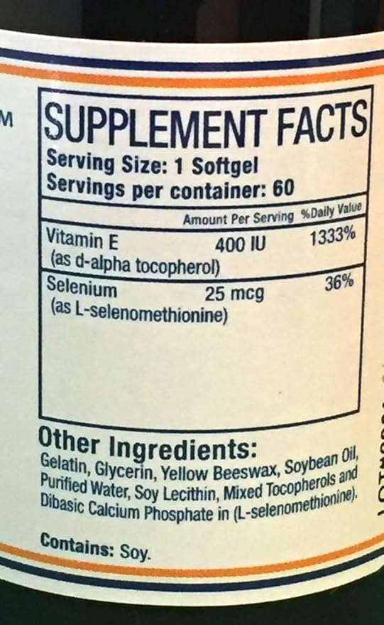 Pure Herbs Ltd. Vitamin E with Selenium (60 softgels)