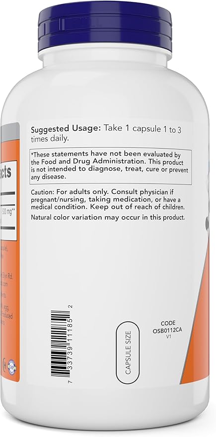 Now L-Lysine 500 mg 360 Vegetarian Capsules (Pack of 2)