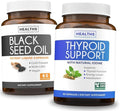 Thyroid Support &amp Black Seed Oil (1-Month Supply) Black Seed Thyroid Boost - Thyroid Support (60 Capsules) Health Supplement &amp Black Seed Oil (60 Capsules) Cold-Pressed Nigella Sativa - Non-GM