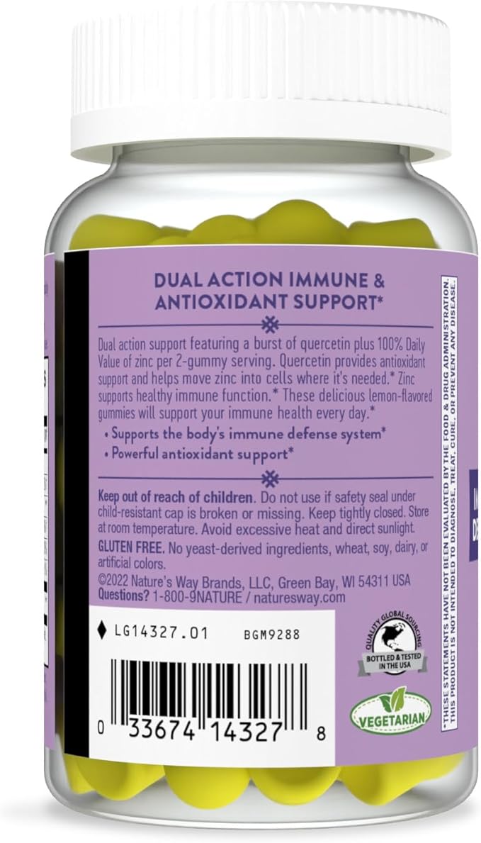 Natures Way Quercetin with Zinc Gummies 30 CT