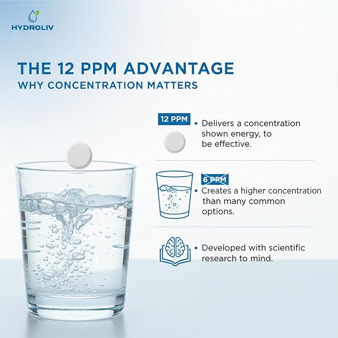 Hydrogen Water Tablets Antioxidant-Rich Supports Brain Energy &amp Health