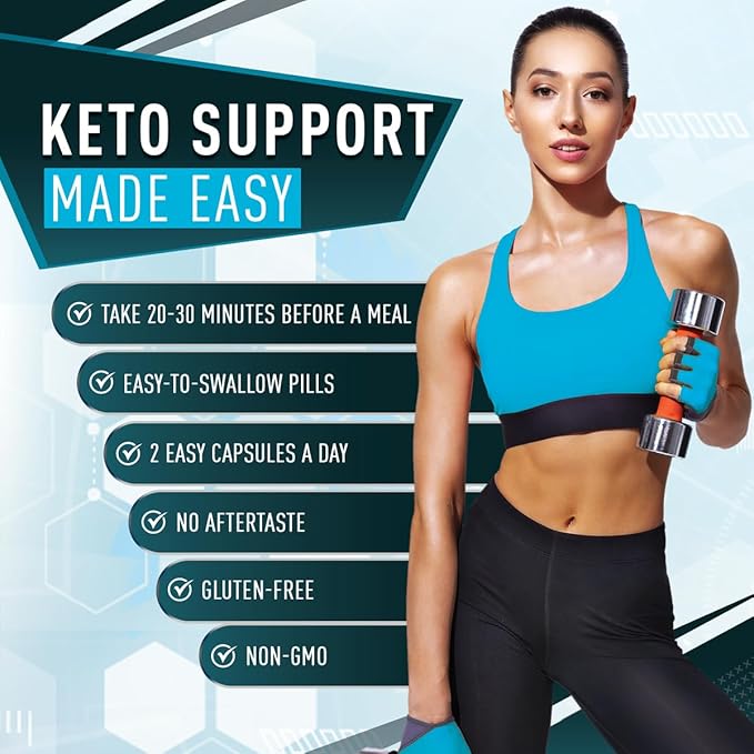 Purely Optimal Keto BHB Capsules – Exogenous Ketone Pills for Ketosis Support Sustained Energy Focus &amp Metabolism – for Women &amp Men 60 Capsules