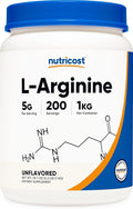 Nutricost L-Arginine Powder 1KG - Pure L-Arginine 5g Per Serving