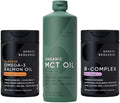 Sports Research® Supplements Pack - Omega 3 Salmon Oil + Organic MCT Oil + Vitamin B-Complex