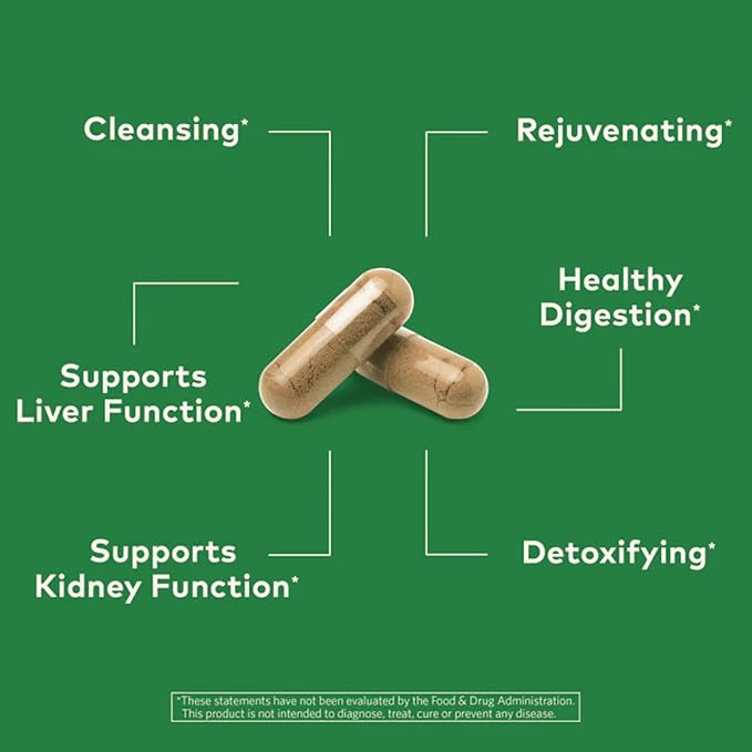 ORGANIC INDIA Liver Kidney Herbal Supplement - Detoxify &amp Rejuvenate Supports Healthy Liver &amp Kidney Function Vegan Gluten-Free Kosher USDA Certified Organic Non-GMO - 180 Capsules