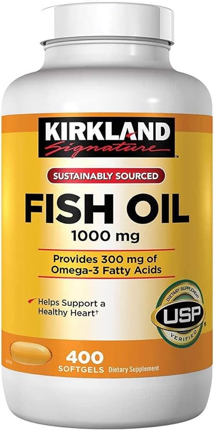 Omega-3 Fish Oil Concentrate 1000 Mg. 400 Softgels