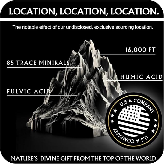 THE GOLD Shilajit Resin | Shilajit Pure Himalayan Organic Shilajit for Men &amp for Women Lab Test in USA Grade A+ All Natural Dietary Supplement with Fulvic Acid + Trace Minerals | 50 Grams 100 Serv