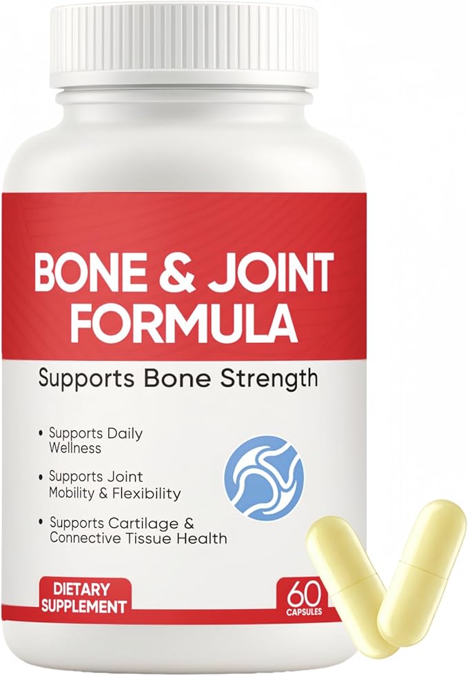 Osteo Bone &amp Joint Formula Forbone Density Bone and Joint Formula Supplement Calcium Supplements for Women with Vitamin D3 K2 Collagen Ll Marine Multimineral Complex 60 Capsules