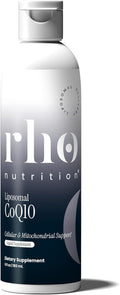 Rho Nutrition Liposomal CoQ10 – High-Absorption Liquid Coenzyme Q10 for Heart Health Cellular Energy &amp Antioxidant Support – Supports Healthy Aging – Vegan Sugar-Free Non-GMO – 6 fl oz 30 Serv