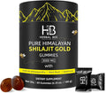 Shilajit Gummies: Pure Himalayan Shilajit with Ashwagandha &amp Fulvic Acid 85+ Micronutrients Trace Minerals - No Added Sugar 100% Natural &amp Organic Non-GMO for Men &amp Women | 60 Gummies