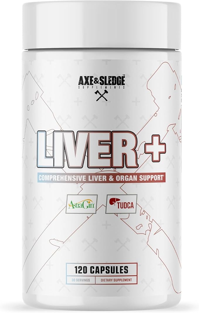 Axe &amp Sledge Liver Supplement | TUDCA NAC Milk Thistle Picrorhiza Kurroa Root | 1000mg NAC 250mg TUDCA | Promotes Liver Health Detox and Function | 30 Servings