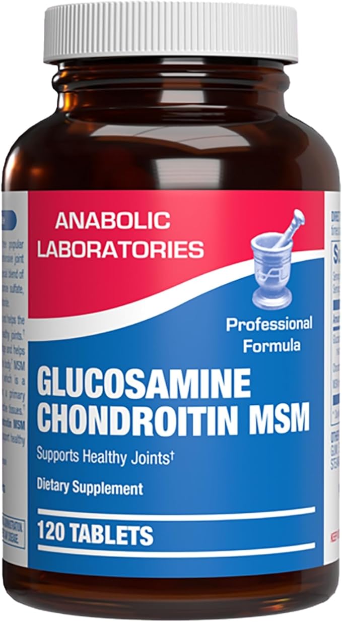 High Absorption Glucosamine Chondroitin MSM - Clinical Formula Bone Joint Tendon and Ligament Supplement with MSM Glucosamine Chondroitin - Non-GMO Gluten Free &amp Made in The USA - 120 Servings