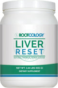 Rootcology by Dr. Izabella Wentz | Liver Reset | Pea Protein Isolate Cleanse with Vitamin B6 B12 &amp 14g Protein | Natural Tropical Punch Flavor | 651g / 21 Servings