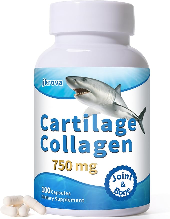 Cartilage for Joint &amp Bone with Cartilage 750mg Glucosamine &amp Collagen Support Joint Function Bone Density &amp Cartilage Health Aging Joints 100 Capsules