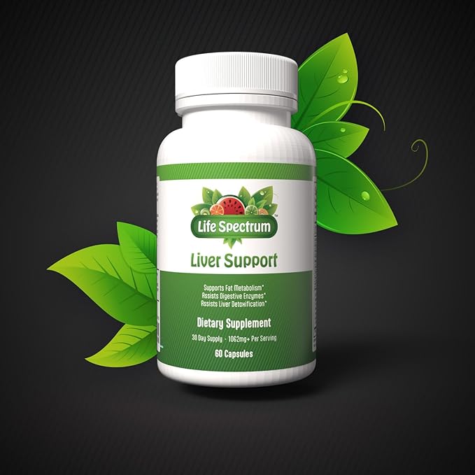 Life Spectrum - Liver Support Vitamins - Supports Fat Metabolism Assists Digestive Enzymes Assists Liver Detoxification