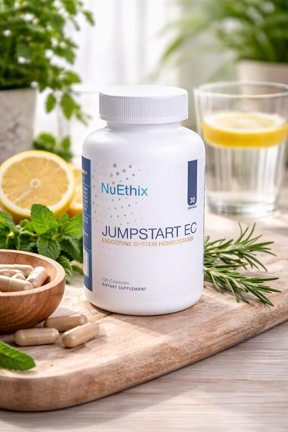 NuEthix Formulations Jumpstart EC Endocrine System Homeostasis Dietary Supplement 120 Capsules