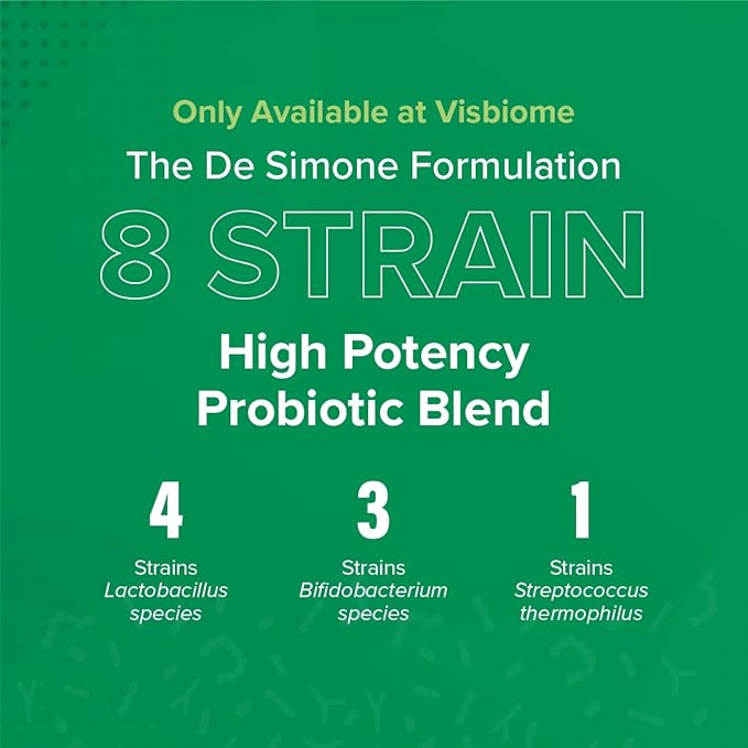 Visbiome® GI Care - High Potency Probiotic - 112.5 Billion CFU Live Probiotics Original De Simone Formulation Made in USA 120 Capsules.