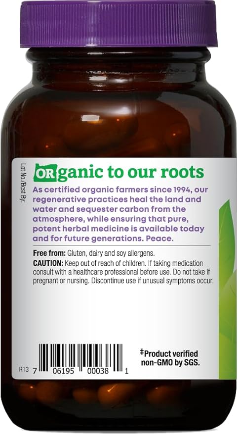 Oregon's Wild Harvest Certified Organic Oregon Grape Berberine Supplement 1140 mg 90 Count