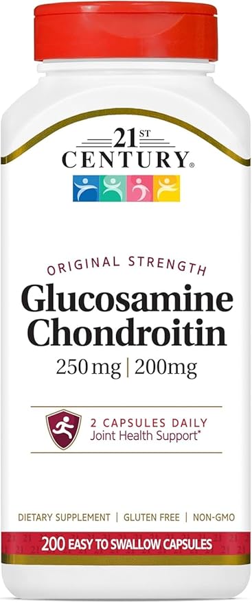 21st Century Glucosamine 250 mg Chondroitin 200 mg Capsules - 200 ct Pack of 3