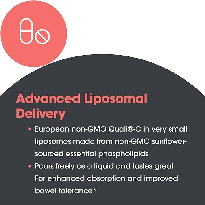 Allergy Research Group Micro Liposomal C 1000mg Supplement - Liquid Vitamin C Sunflower Phospholipids Sodium Ascorbate Organic Bioavailable Non-GMO - 4 Fl Oz