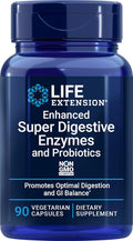 Life Extension Enhanced Super Digestive Enzymes and Probiotics 90 Vegetarian Capsules