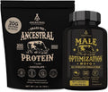 Ancestral Supplements MOFO &amp Chocolate Protein Bundle for Men – Supports Strength Energy Hormone Health &amp Recovery–Grass Fed Beef Organ Blend with 20g Protein Gut Health Support &amp Organ
