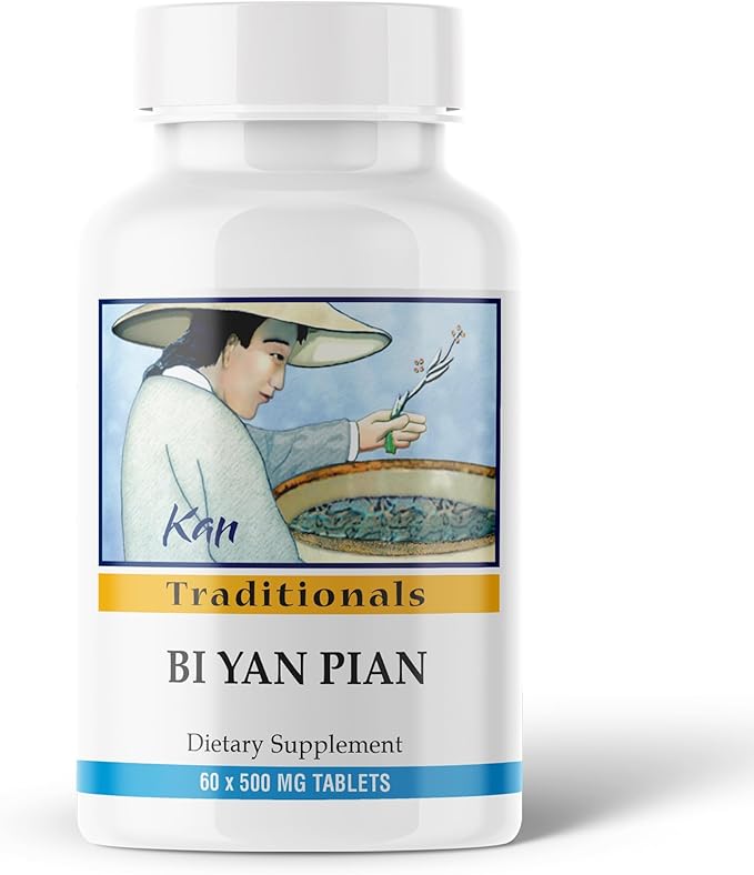 Kan Herbs Company Bi Yan Pian – Traditional Chinese Herbal Formula for Sinus Health Supports Clear Nasal Passages Supports Seasonal Balance Herbal Supplement 60 Tablets
