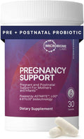 Microbiome Labs Pregnancy Support - Prenatal &amp Postpartum Probiotics for Women - Probiotic Supplements to Support Gut Health &amp A Balanced Vaginal Microbiome Through Breastfeeding (30 Capsules)