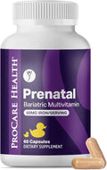 ProCare Health Prenatal Bariatric Multivitamin with Iron (60 Easy to Swallow Capsules) – for Women Bariatric Vitamins for Gastric Bypass &amp Gastric Sleeve (1 Month Supply)