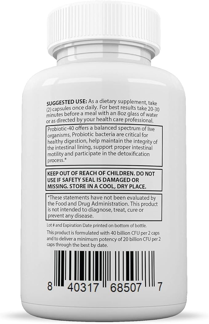 Justified Laboratories (5 Pack) Best Breath Max 40 Billion CFU Probiotic Oral Support 300 Capsules