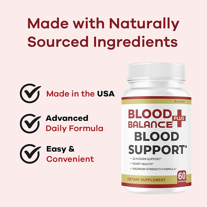 (2 Pack) BloodBalance Plus Capsules - Official BloodBalance Plus Support Supplement Premium Pills All Natural Advanced Formula Multivitamin for Overall Health &amp Wellness 120 Capsules for 2 Months