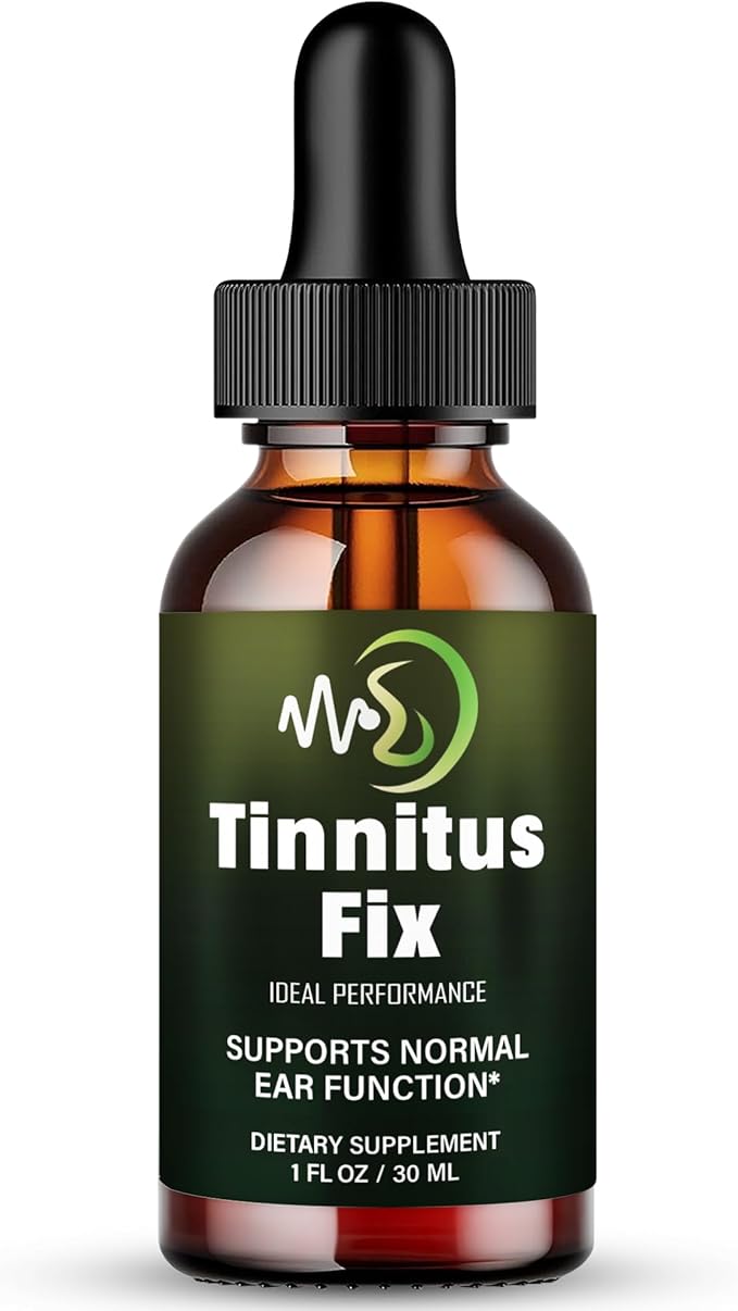 Tinnitus Fix Drops Official TinnitusFix Tinnitus Relief for Ringing Ears Advanced Ear Health Support Supplement Liquid Drop All Natural for Healthy Ringing Ear Tinnitus Fix Dropper Reviews (1 Pack)