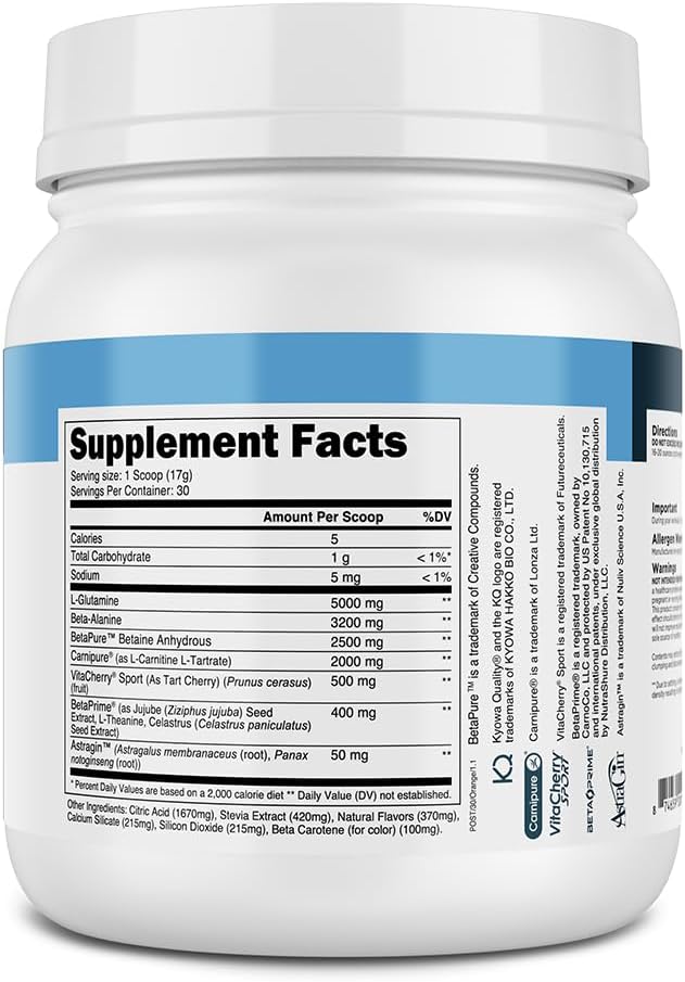 Transparent Labs Post - Post-Workout Recovery Muscle Builder w/L-Glutamine Creatine Monohydrate &amp Carnipure L-Carnitine L-Tartrate for Muscle Recovery &amp Building - 30 Servings Orange