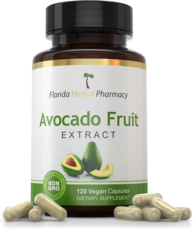 Florida Herbal Pharmacy Avocado Fruit Extract Supplement Capsules 10:1 (120 Capsules)