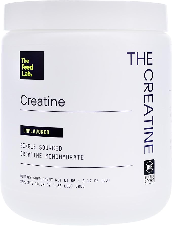Creatine Monohydrate Powder – 5g per Serving 60 Servings | NSF Certified for Sport | Endurance Strength Recovery &amp Mental Clarity | Unflavored Fast-Mixing Supplement