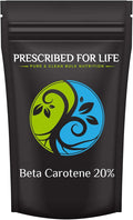 Prescribed For Life Beta Carotene 20% Beta Carotene Powder Extract Converts into Vitamin A (340g)
