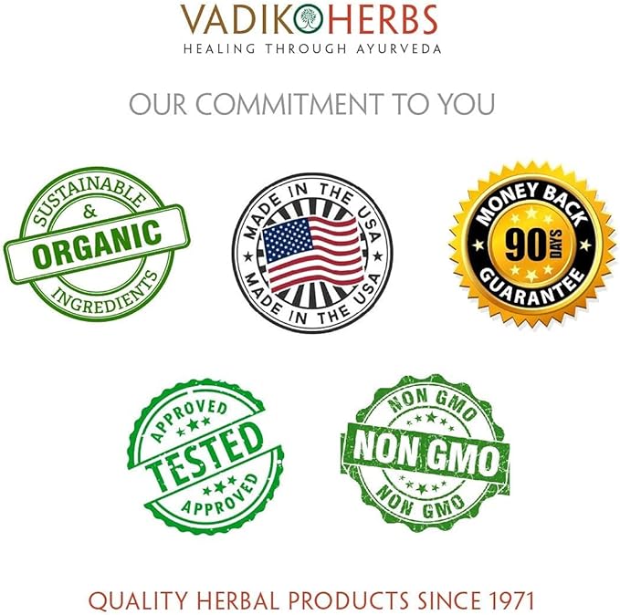Vadik Herbs Certified Organic Jatamansi Spikenard Root (Nardostachys jatamansi) Powder | (100 Vegicaps) | Made with Potent Extract Powder | 1 Cap Daily ~ Over 3 Month Supply