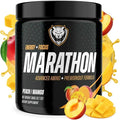 6AM Run Marathon | Running Supplements for Endurance &amp Stamina | Amino Energy with BCAAs for a Clean Pre Running Fuel | No Jitters | Marathon Essentials | Peach Mango | 40 Servings