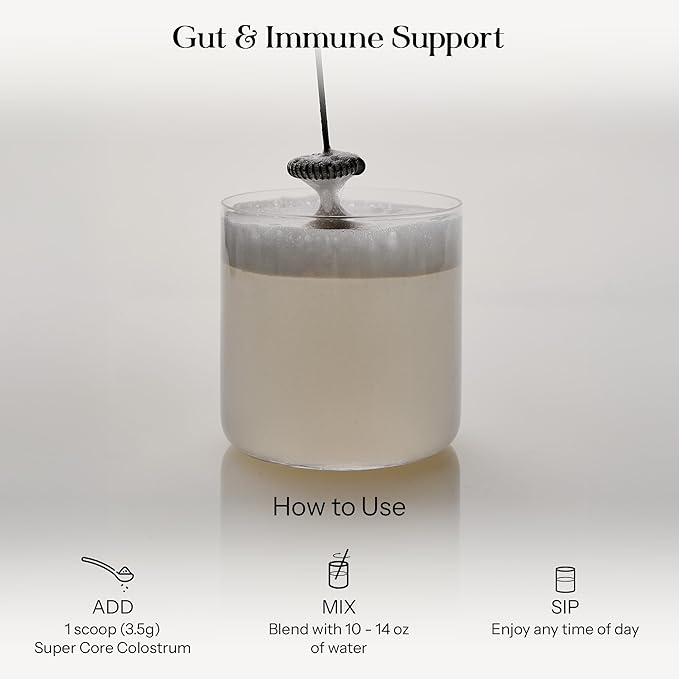 KROMA. ImmunoLin® IgG Powder – Dairy-Free Colostrum Alternative for Gut &amp Immune Support | Lactoferrin (effera™) + HMOs | Vegan Non-GMO | Unflavored | 60 Servings