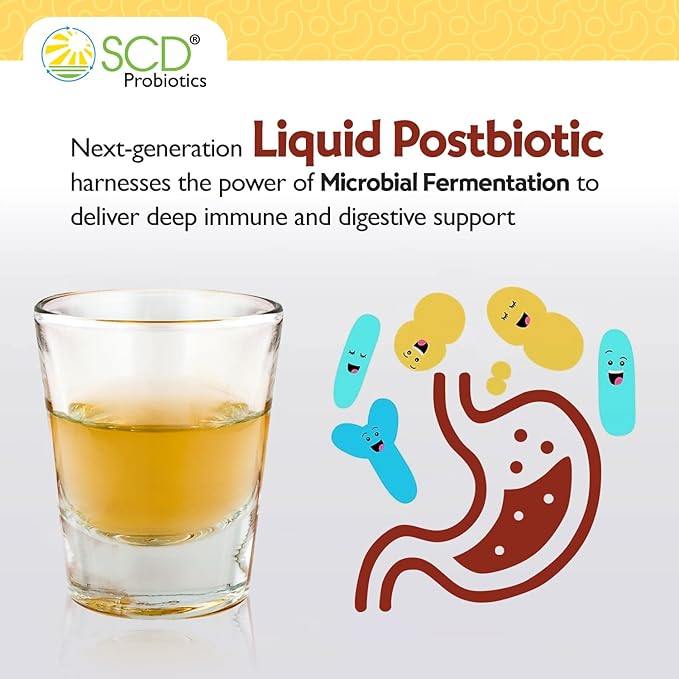 SCD Probiotics Xtra Immunity – Bio-Fermented Postbiotic Liquid Supplement with Rice Bran | Daily Nutritional Boost for Gut &amp Immune Health | Safe for Pregnant Women Infants &amp Children 16.9 f