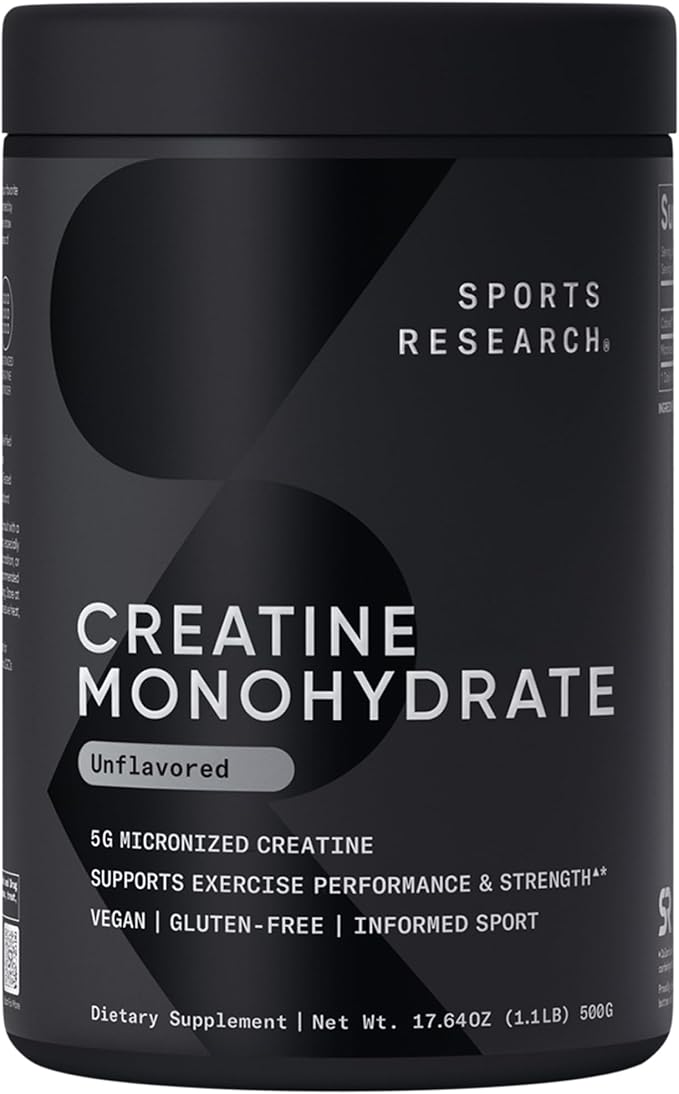 Sports Research Training Performance Pack - Creatine Monohydrate Dutch Chocolate Whey Protein and Sweet Sweat Waist Trimmer (Black/Pink Small)
