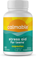 Stress Relief Aid for Teens - Vegan - Pyridoxine B6 L-Theanine - Vitamin Dietary Supplement - 60 Capsules