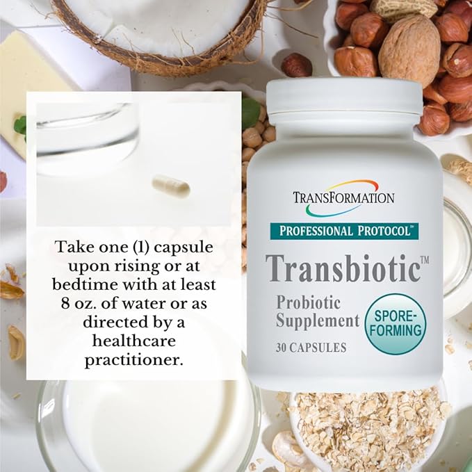Transformation The Genesis of Good Health Enzyme Transbiotic Probiotic Supplement Advanced Formula for Gut Flora Balance GI Tract Health Benefits High Potency Prebiotic &amp Probiotic Blend Non-