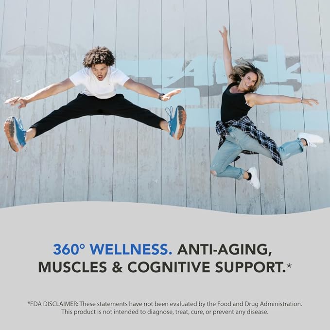 AMANDEAN Premium Creatine HCl &amp Marine Collagen Bundle. USA-Made CON-CRET. 7X Concentrated. Wild-Caught Hydrolyzed Fish Collagen Protein. Anti-Aging. Support Recovery &amp Lean Muscle. Healthy Sk