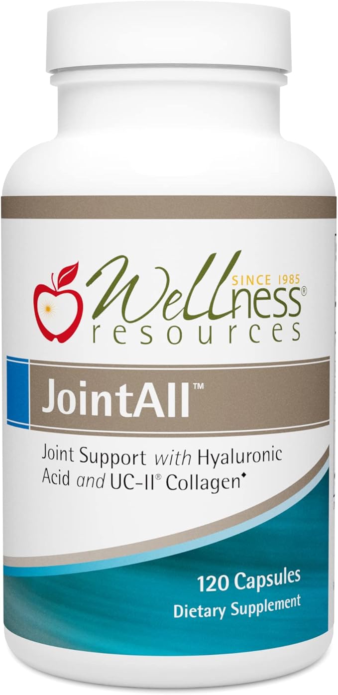 Wellness Resources JointAll - Joint Support Supplement with Natural Hyaluronic Acid UC-II Collagen Glucosamine Chondroitin for Joint Strength and Comfort (120 Capsules) …